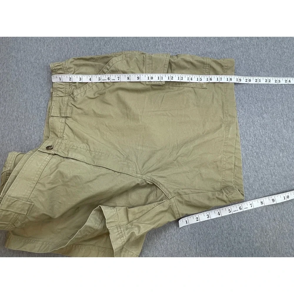 LL Bean Shorts Mens 42 Beige 100% Cotton Cargo Outdoor 6